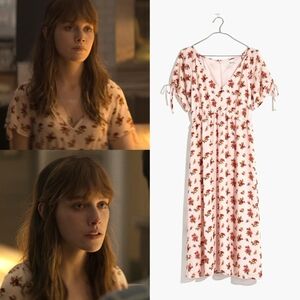 Madewell Tie Sleeve Floral Dress